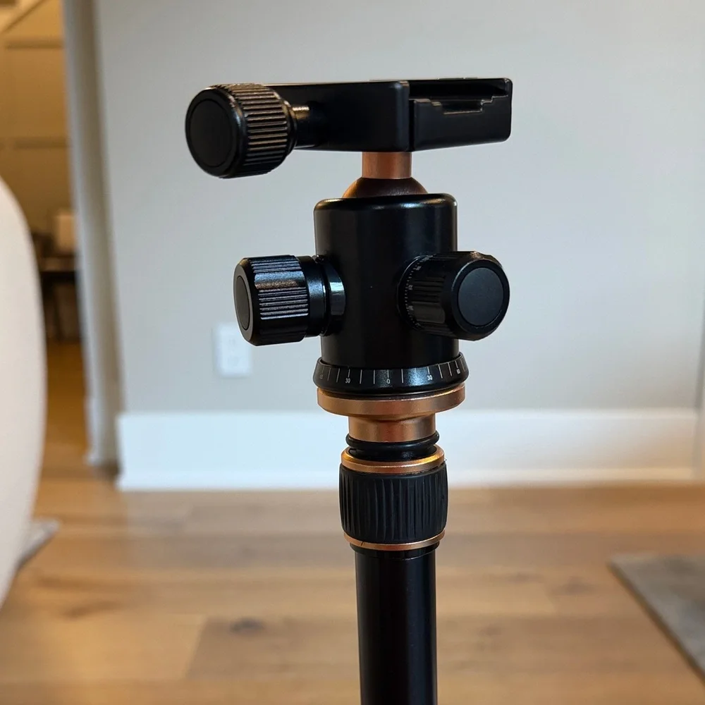 Rangers 57” Ultra Compact & Lightweight Aluminum Tripod with 360° Panorama Ball